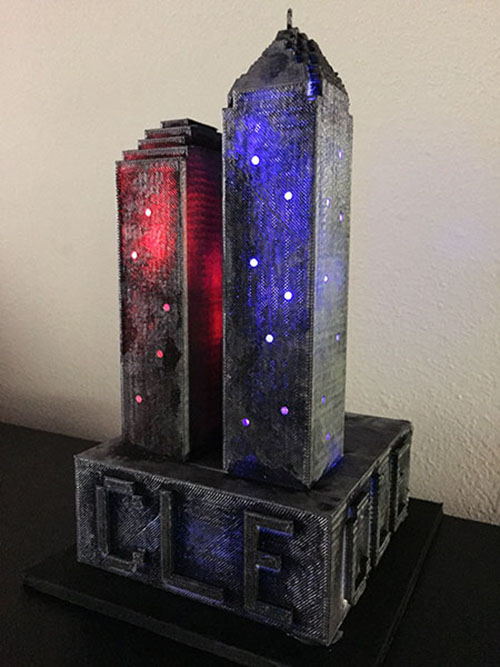 Cleveland LED sculpture