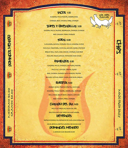 Menu Design